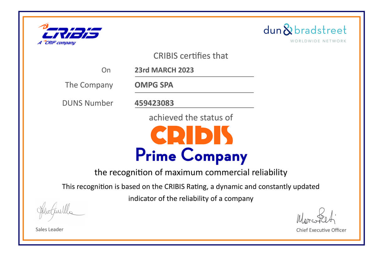 CRIBIS high commercial reliability award